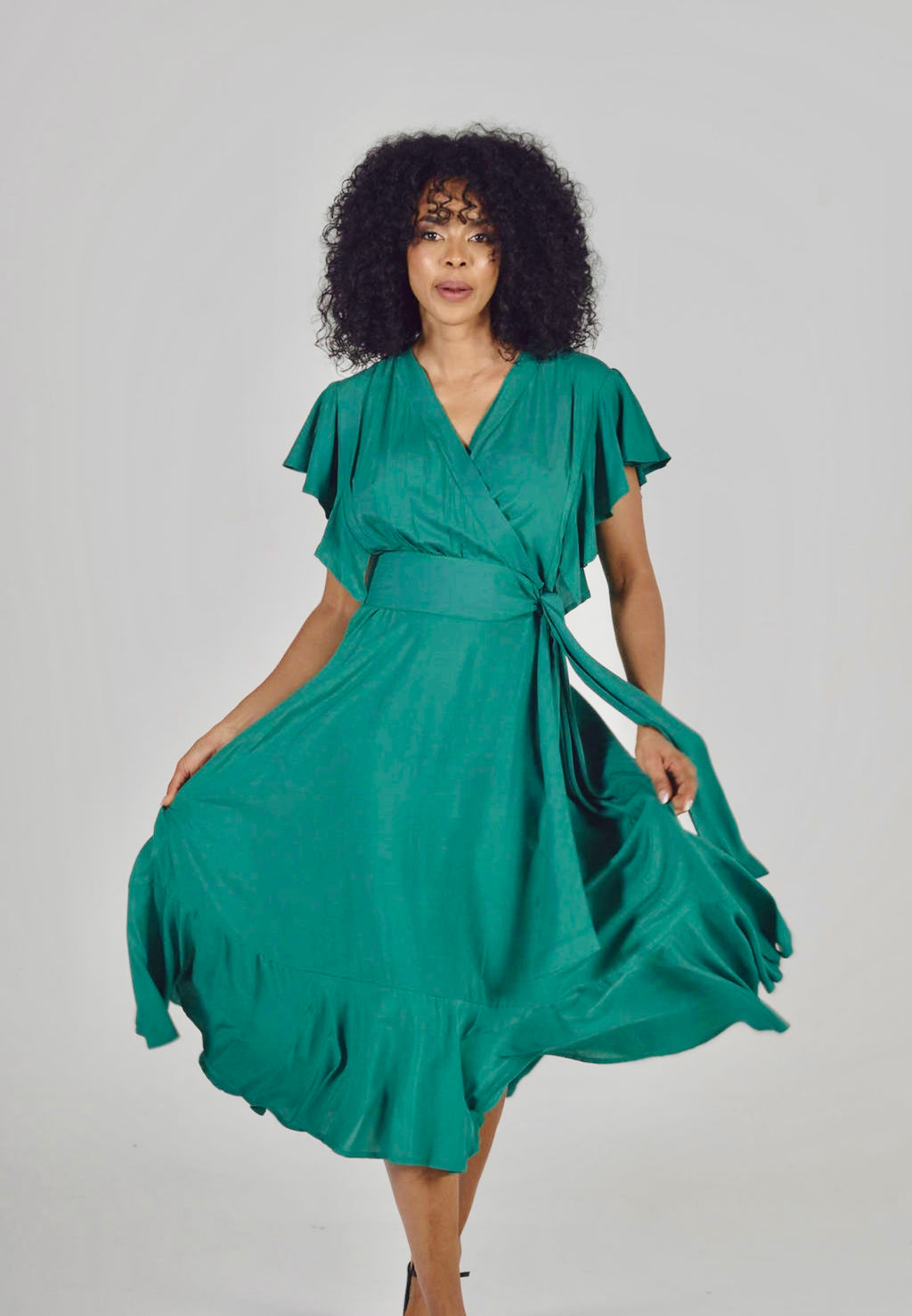 Vestido suelto cruzado Delicate